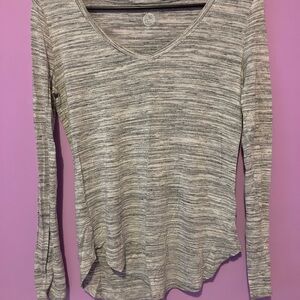 SO Women's Merle/Striped Long Sleeve Tee